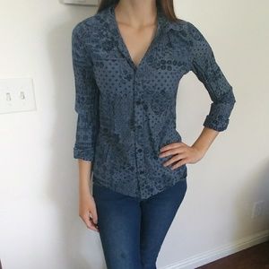 Patterned Button-Up